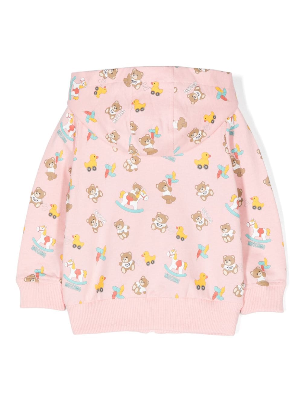 Moschino Kids Hoodie met teddybeerprint Roze