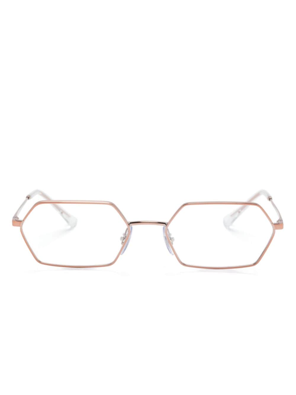 Ray Ban Geometric-frame Glasses In Pink
