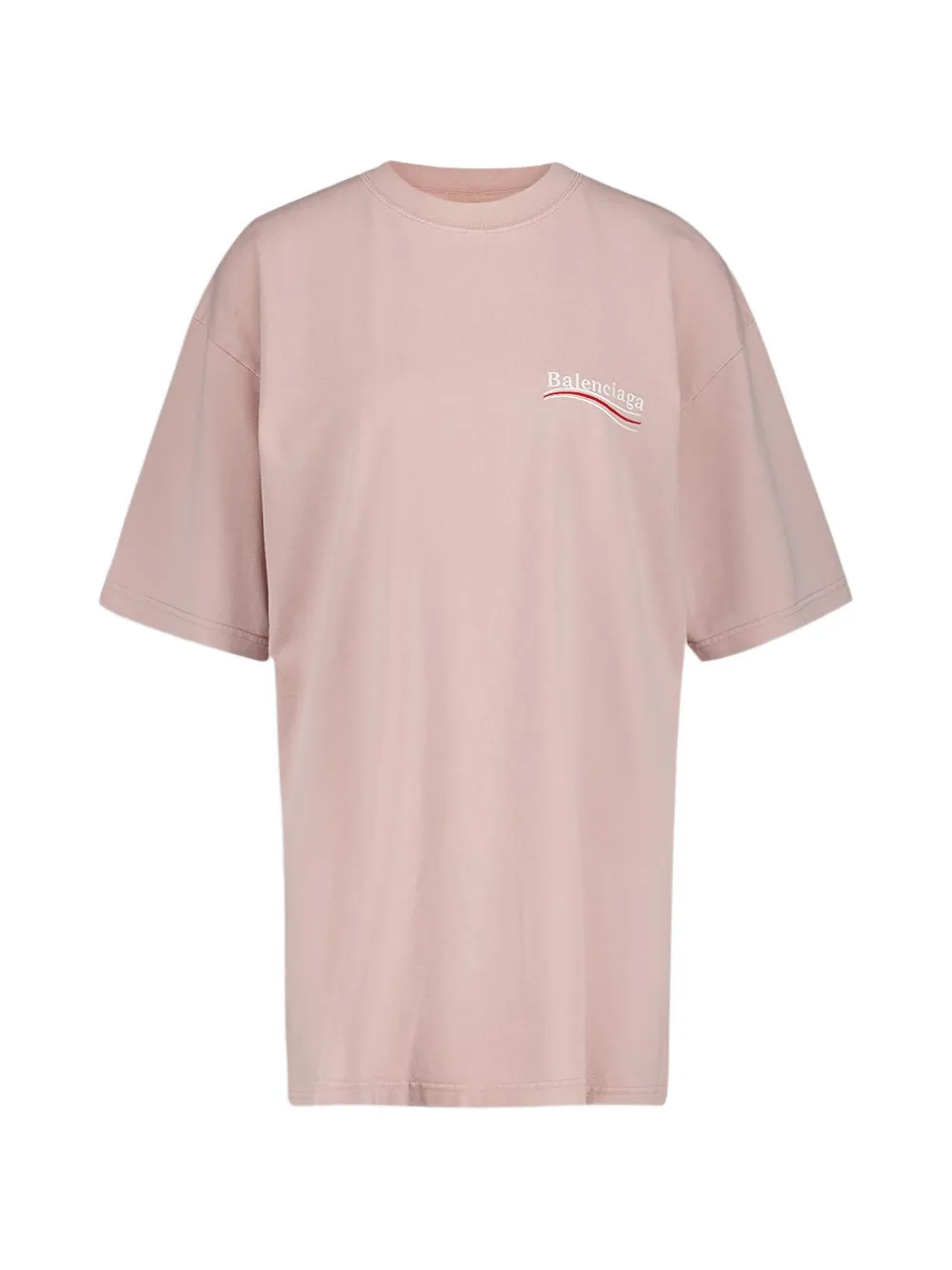 Balenciaga logo-embroidered T-shirt | Pink | FARFETCH ZA
