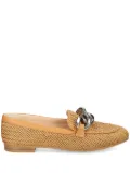 Casadei Hanoi chain link-detail loafers - Neutrals