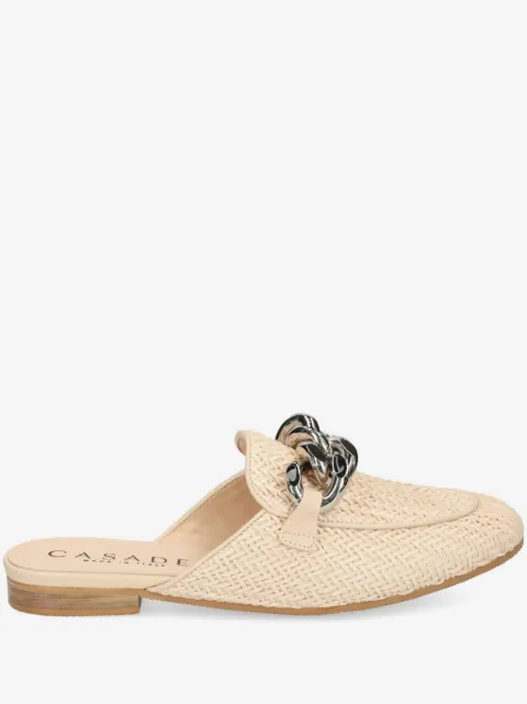 Casadei chain-detail slippers