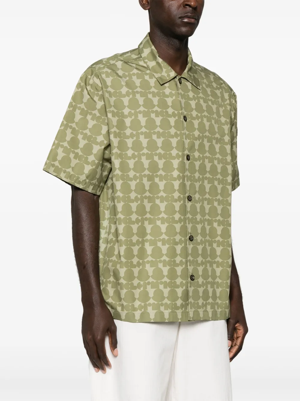  Moncler Camicia Con Stampa - Verde 
