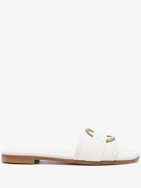 Moncler Bell leather slides