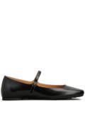 Tod's patent-leather ballerina shoes - Black