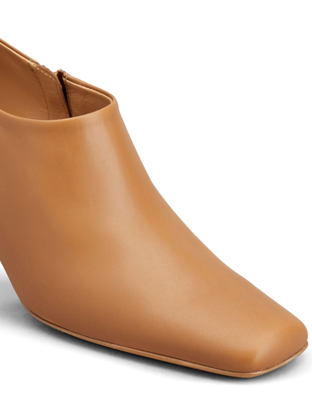 Tod's square-toe 85mm leather boots Brown