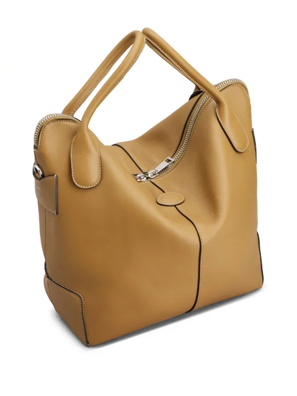 【関税&送料込】Tod'S Leather Shoulder Bag Tod's Brown Leather Shoulder Bag Authentic | eBay