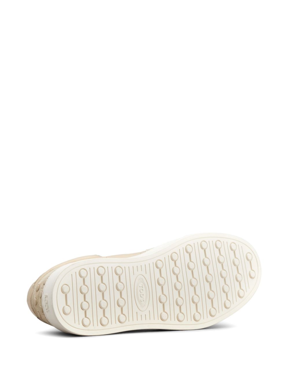 Tod's panelled leather sneakers Neutrals