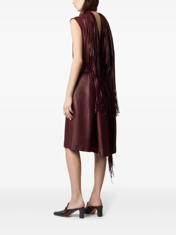 midi burgundy dress casual Petal and Pup Women's Darby Long Sleeve Midi Dress main image 1