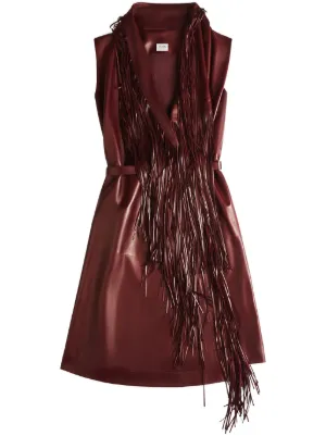 leather micro mini dress Aria Vegan Leather Mini Dress – Retrofete main image 0