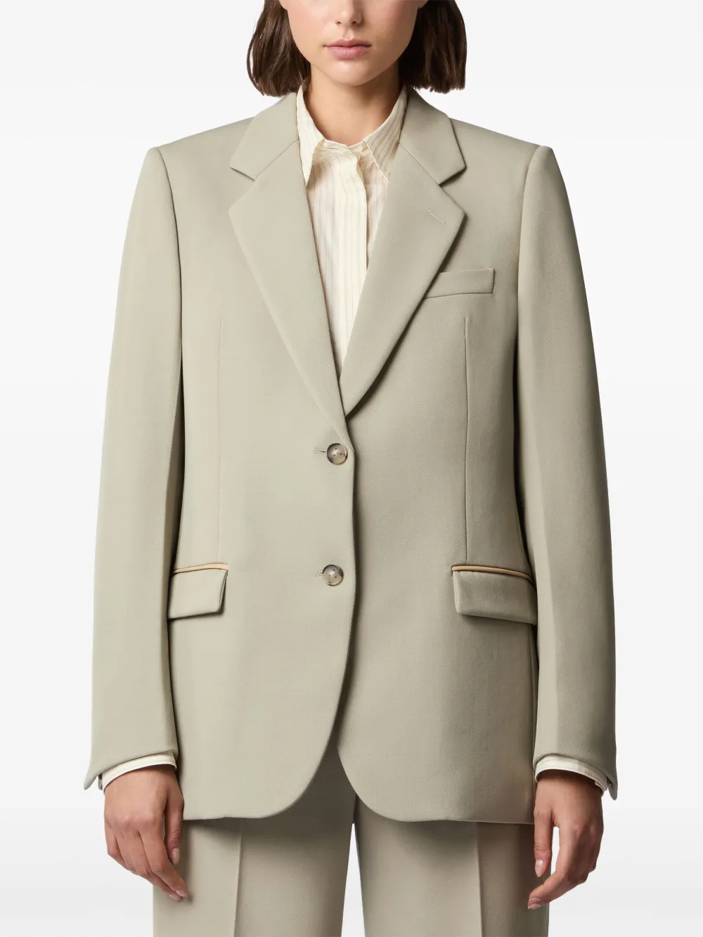 Tod's Blazer met enkele rij knopen - Beige