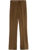 Tod's pressed-crease straight trousers - Brown