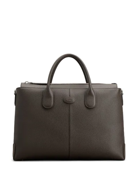 Tod's Di logo-patch leather briefcase