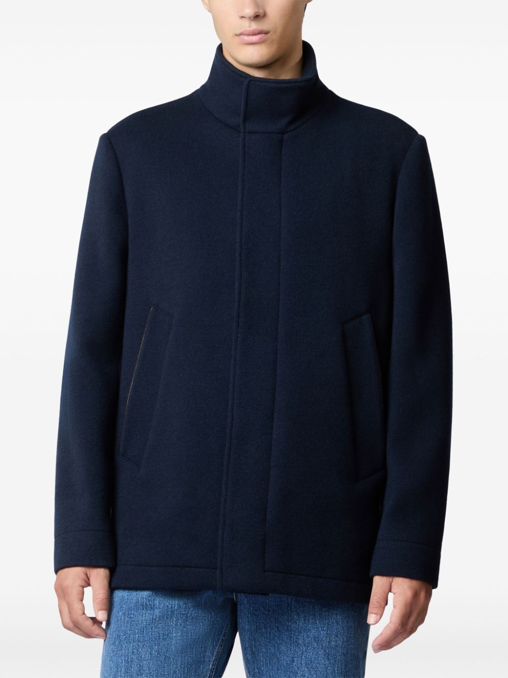 Shop Tod's Zip-fastening Jacket In Blue