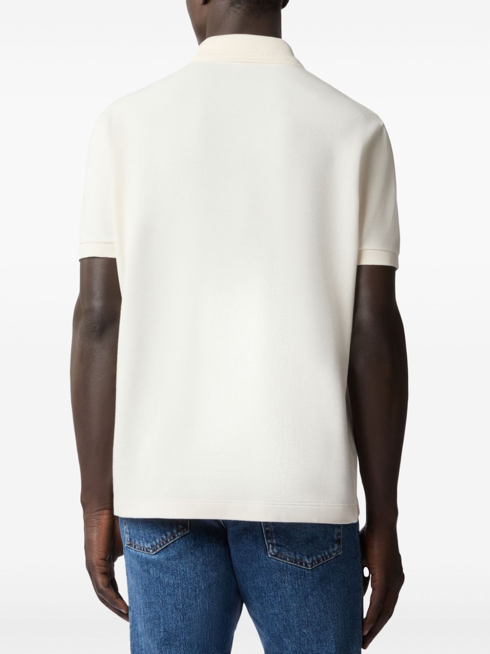 Shop Tod's Embroidered-logo Polo Shirt In White