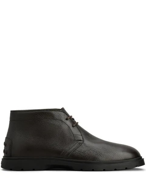 Tod's lace-up leather ankle boots