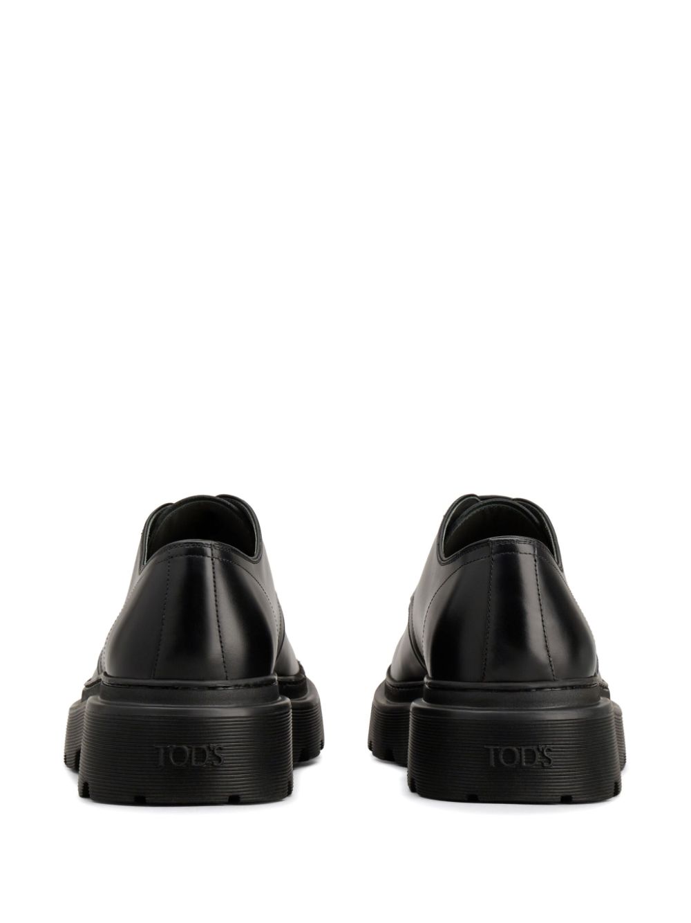 Tod's Leren Derby schoenen Zwart