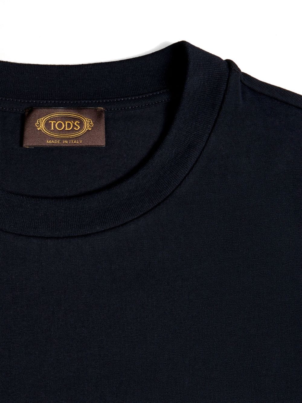 Shop Tod's Leo Cotton T-shirt In Blue