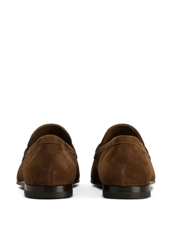 サンダル Tod's Men's Rubber Sole Suede Classic Loafer Dark Brown Tod's Flat Rubber Sole Suede Loafers | Brown | FARFETCH