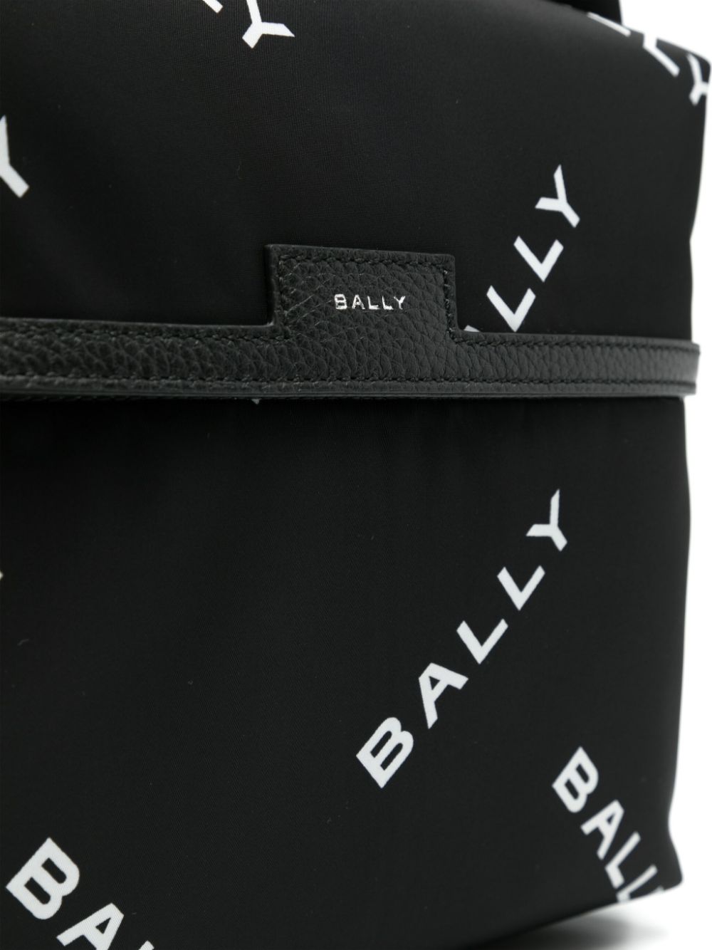 Shop Bally Code Logo-print Backpack In Black