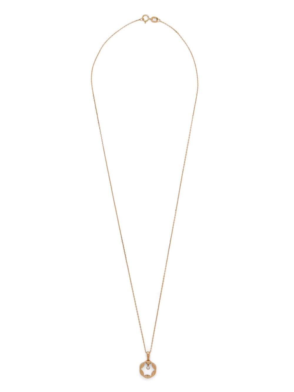 Swayta Sha 18kt Yellow Gold Cut-out Pendant Necklace