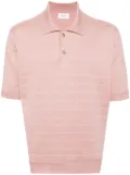 Bally horizontal stripe polo shirt - Pink