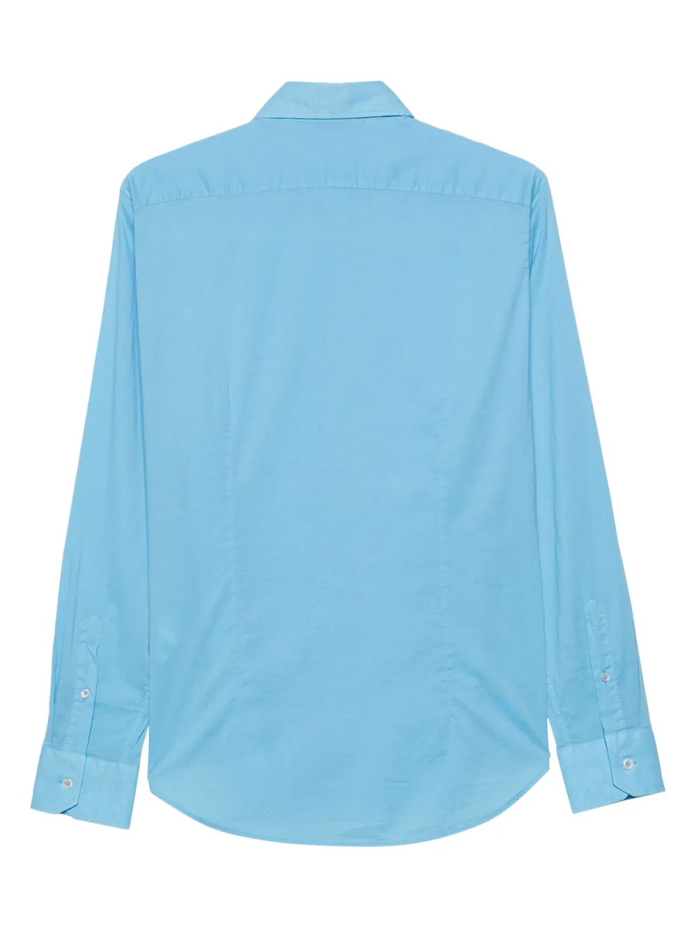 Fedeli Sean long-sleeve poplin shirt - Blauw