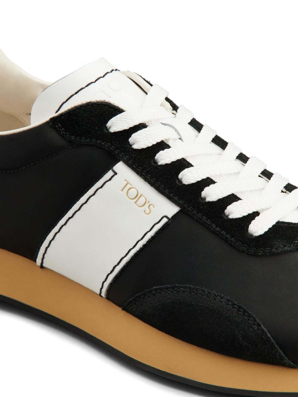 Tod's Gommino sneakers met vlakken Zwart