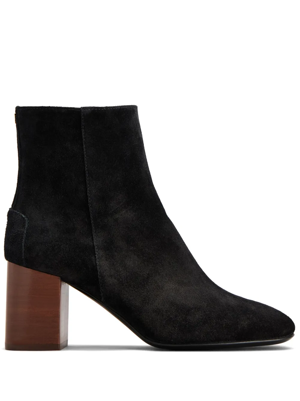 Tod's logo-plaque suede boots Black