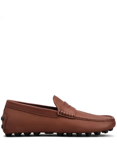 Tod's logo-embossed leather penny loafers
