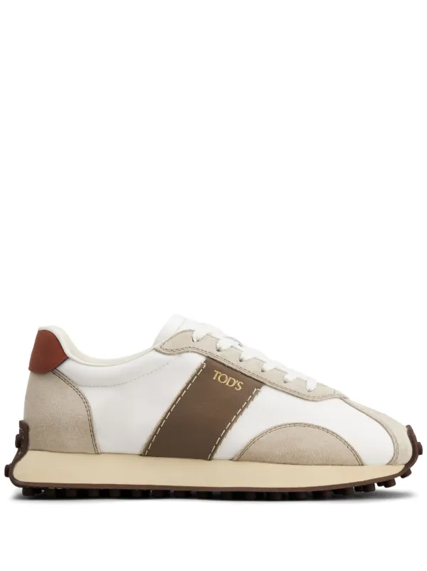 Tod's スエードトリム スニーカー | ホワイト | FARFETCH JP