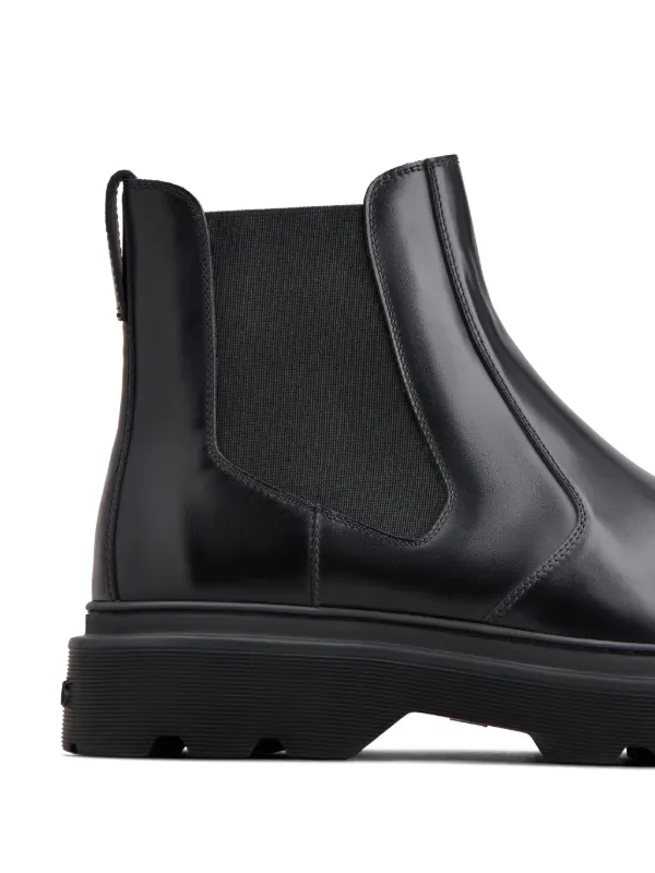 Tod's レザー アンクルブーツ | ブラック | FARFETCH JP