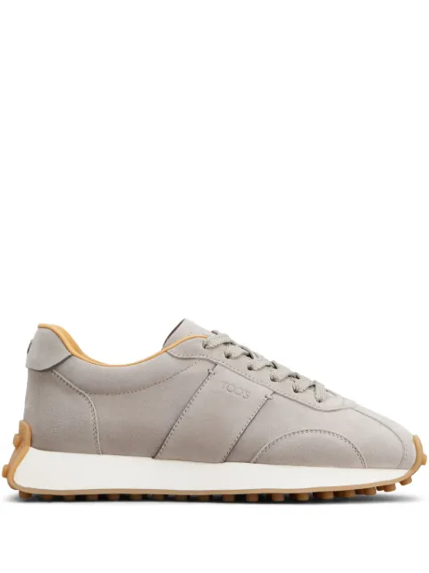 Tod's logo-stamp suede lace-up sneakers