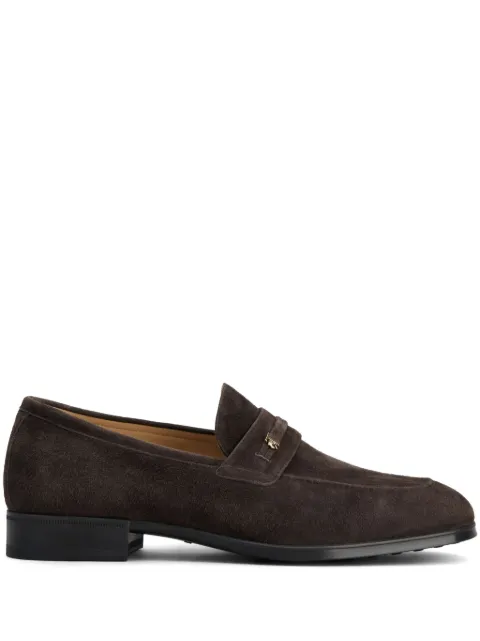 Tod's logo-plaque suede loafers