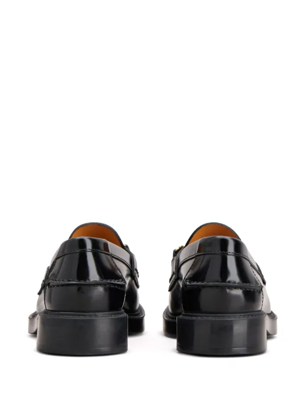 ローファー・オックスフォード Tod'S Black Loafers With Logo Plaque In 23639089_54120187_600.jpg
