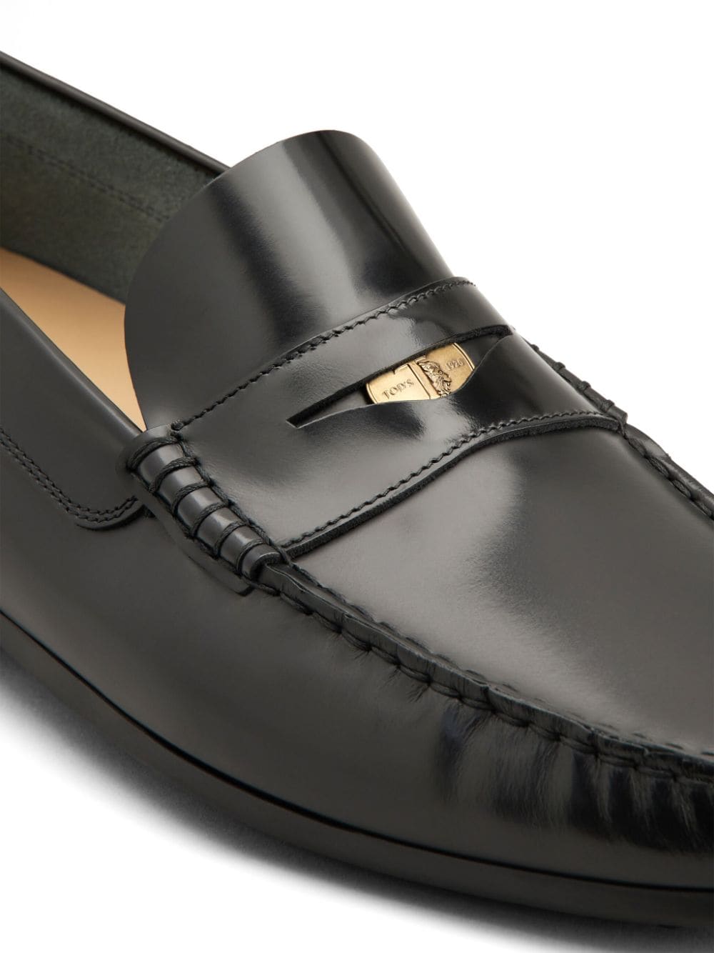 Tod's Gommino leren loafers Zwart