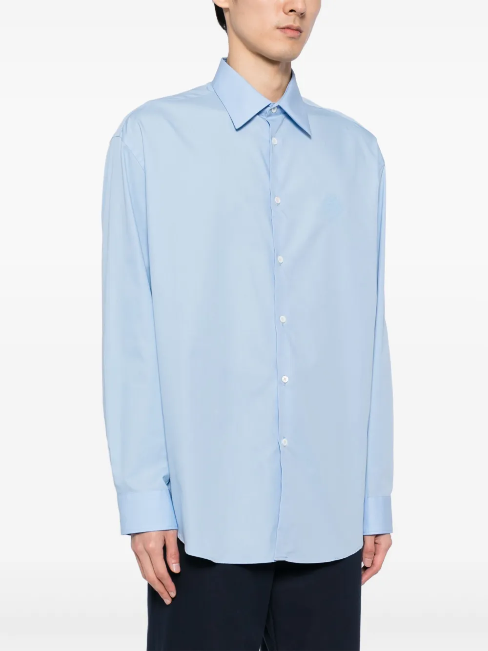 Bally Overhemd met gewelfde afwerking Blauw