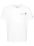 MC2 Saint Barth Gin Tonic-embroidered cotton T-shirt - White