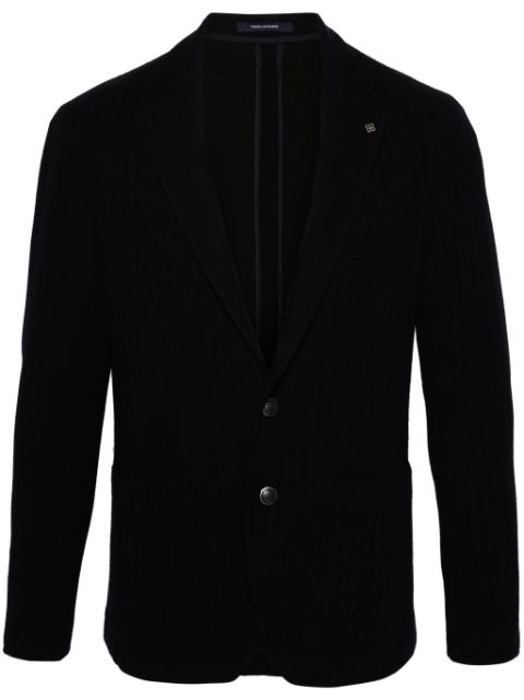 Tagliatore single-breasted herringbone blazer Men