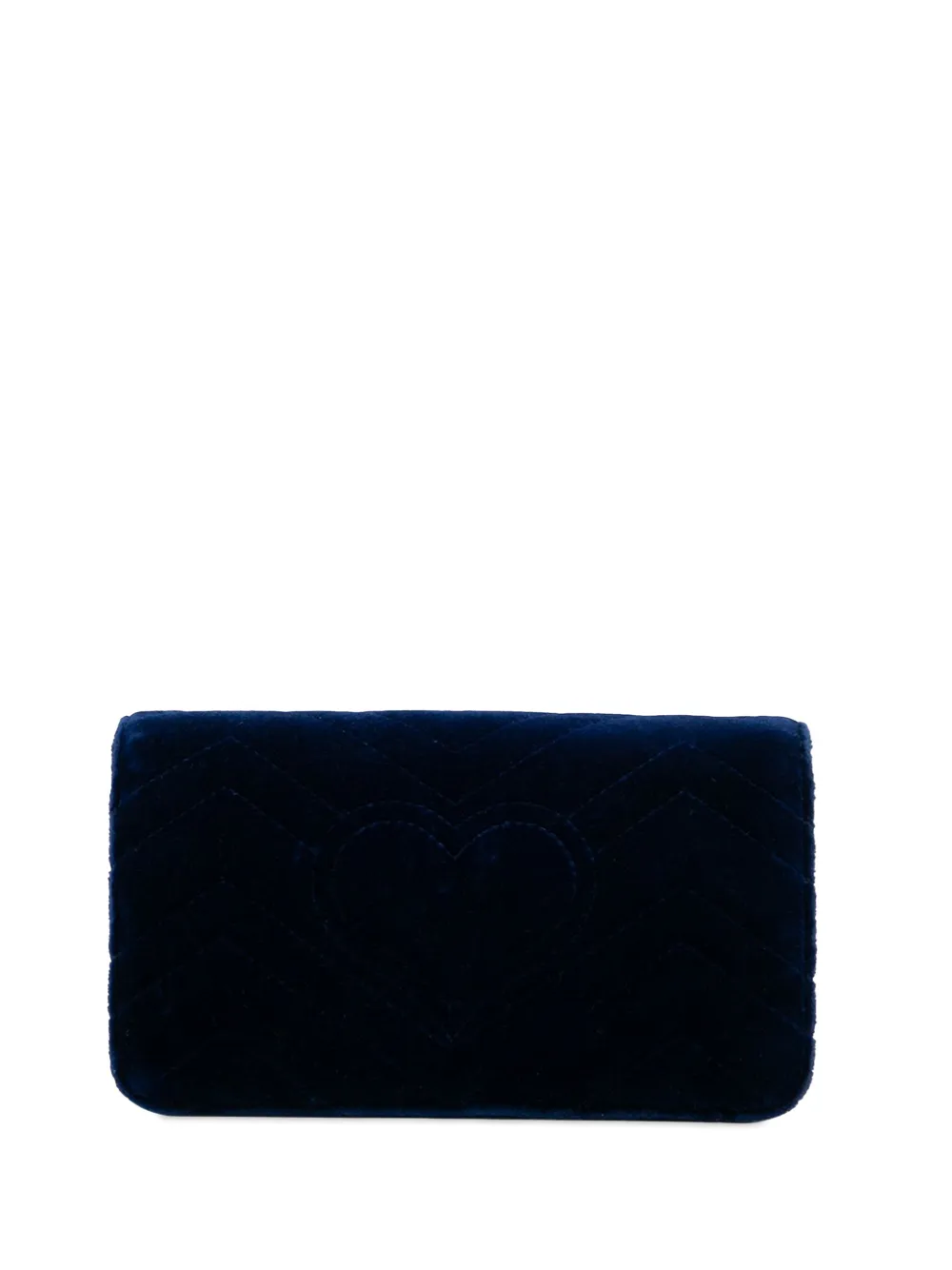 Gucci Pre-Owned 2000-2015 Pre-Owned Gucci Mini GG Marmont Velvet crossbody bag - Blauw