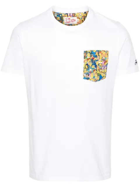 MC2 Saint Barth x The Simpsons Blanche cotton T-shirt