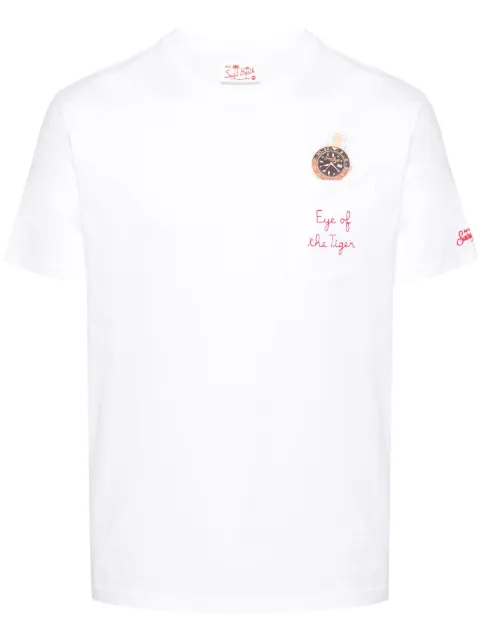 MC2 Saint Barth logo-embroidered cotton T-shirt