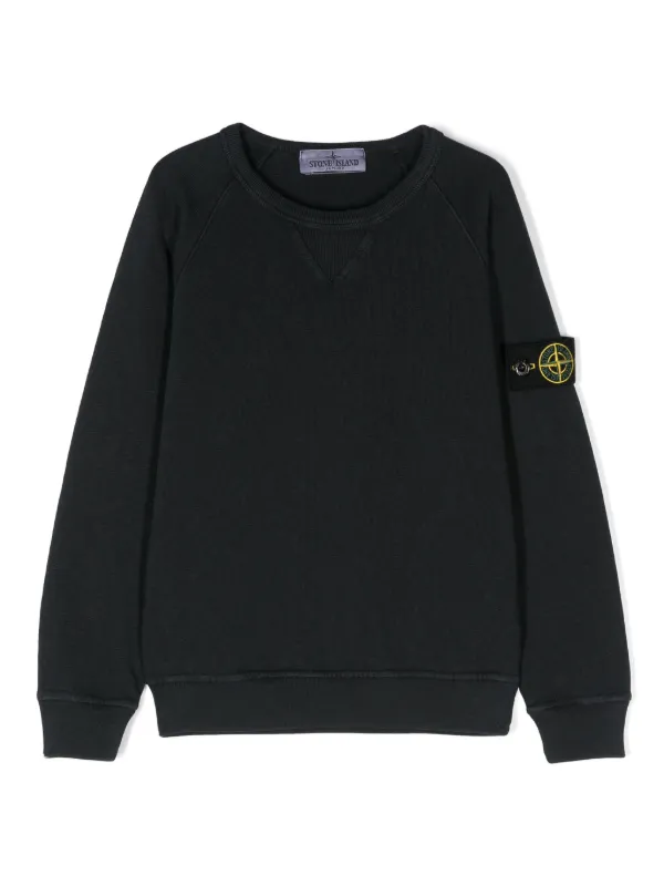 Stone Island Junior コンパスパッチ スウェットシャツ | ブルー 