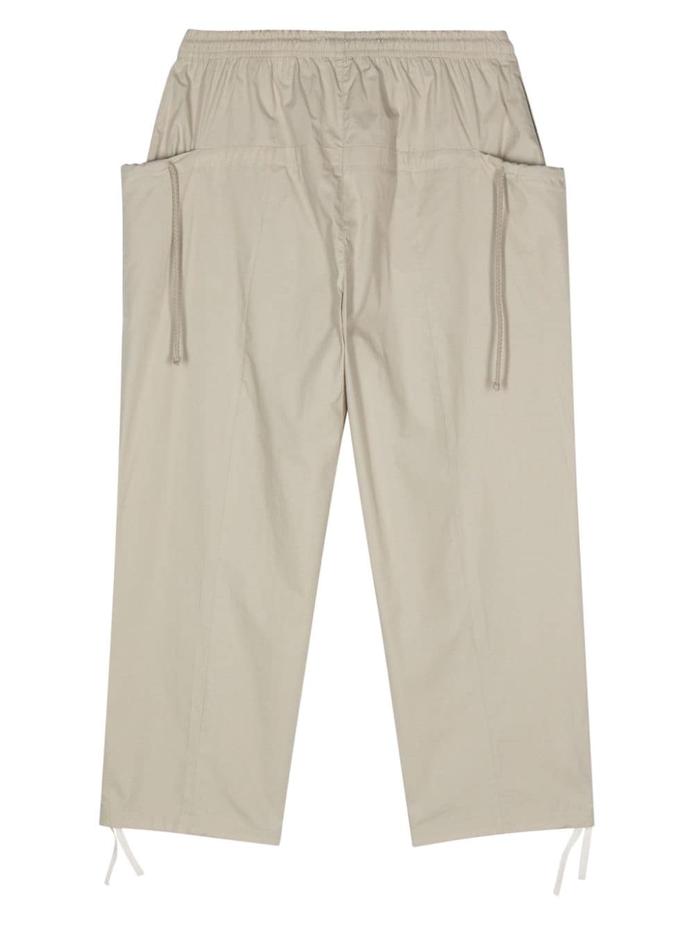 Shop Craig Green Poplin Cropped Trousers In Neutrals