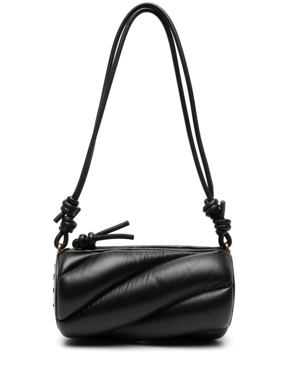 Shop Fiorucci Mella Leather Shoulder Bag In Black