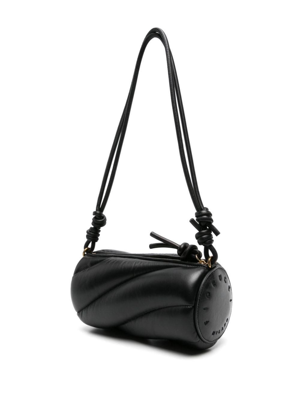 Fiorucci Mella leather shoulder bag - Zwart