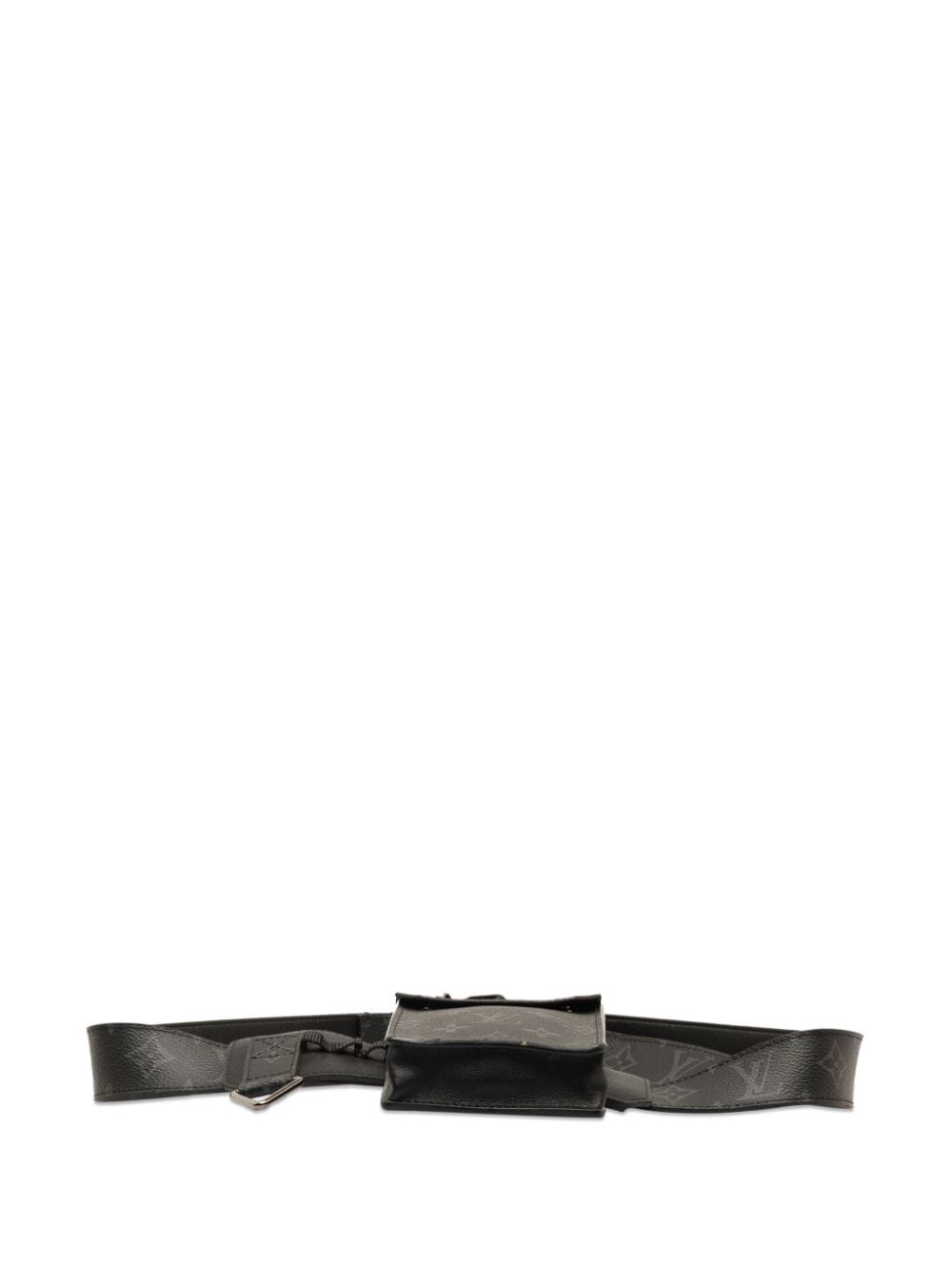 Pre-owned Louis Vuitton 2019 Utility Side Belt Bag In Black