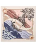 Ferragamo Day & Night print scarf - Pink