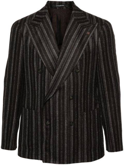 Tagliatore double-breasted striped blazer Men