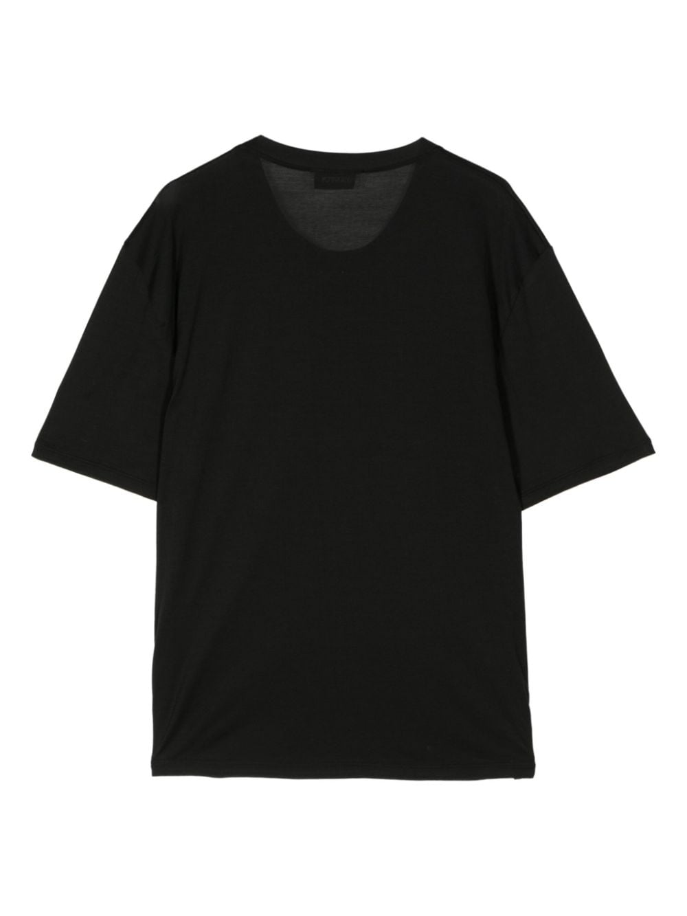 Shop Laneus Short-sleeve Cotton T-shirt In Black