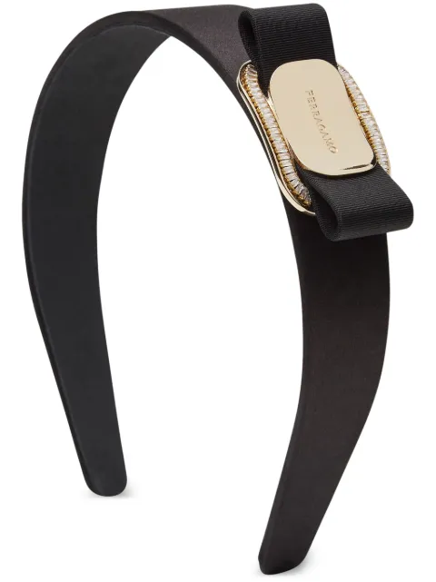 Ferragamo logo engraved headband 